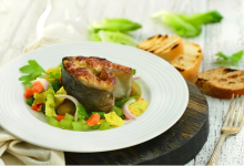 Photo of Жареный осетр с овощами